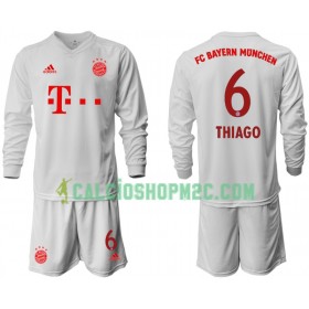 Bayern Monaco Thiago Alcantara 6 Bambino Maglia Trasferta 2020/2021 Manica Lunga (+ Pantaloncini)